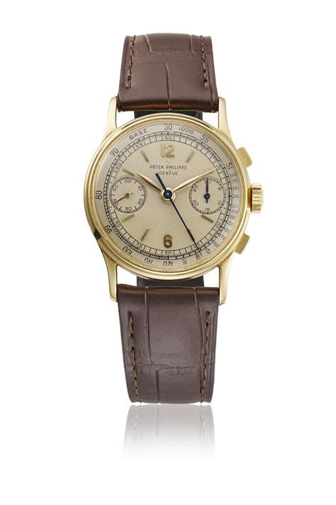 PATEK PHILIPPE. A RARE AND ATTRACTIVE 18K GOLD AND .